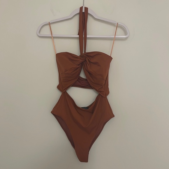Zara Other - Zara NWT sexy brown swim suit bathing suit medium